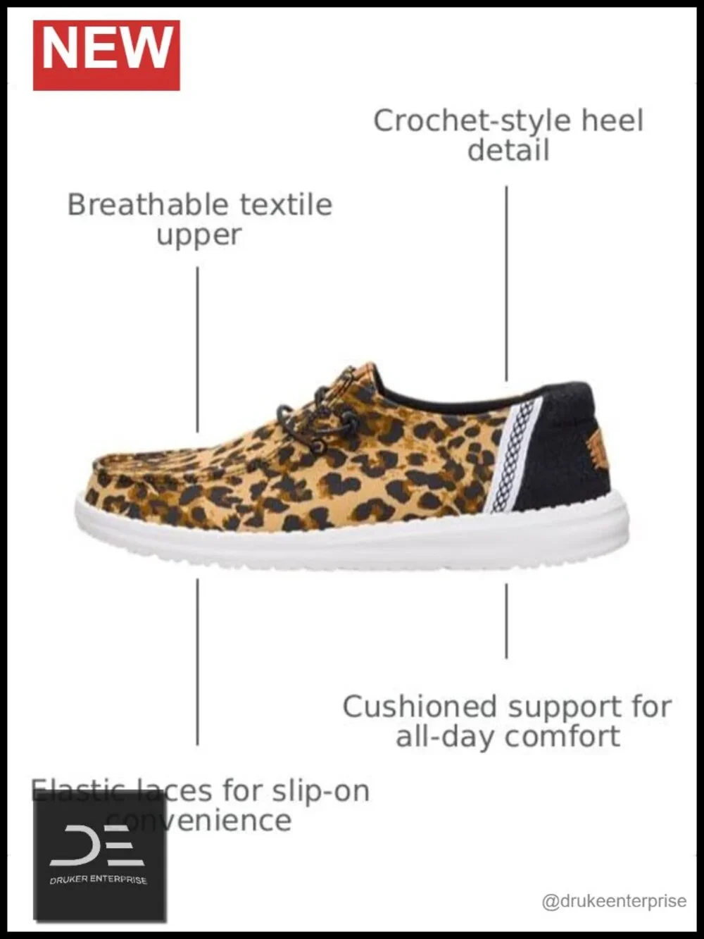 Women's Slip On Loafer with Breathable Textile Upper and Elastic Laces